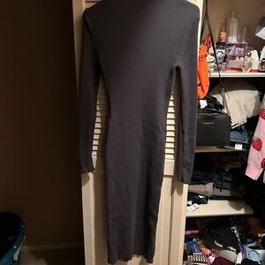 H&M Black Turtleneck Bodycon Dress